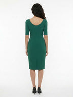 Dolce & Gabbana Green Acetate Casual Dress