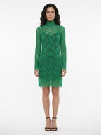 Dolce & Gabbana Green Cotton Cocktail Dress