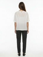 Dolce & Gabbana White Silk T-Shirt