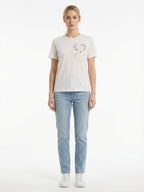 Dolce & Gabbana White Silk T-Shirt