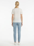Dolce & Gabbana White Silk T-Shirt