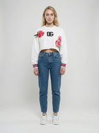 Dolce & Gabbana White Cotton Sweatshirt