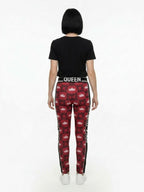 Dolce & Gabbana Red Polyester Leggings