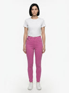 Dolce & Gabbana Pink Cotton Skinny Pants