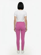 Dolce & Gabbana Pink Cotton Skinny Pants