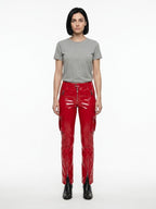 Dolce & Gabbana Red Elastane Cargo Pants