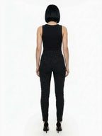 Dolce & Gabbana Black Cotton Skinny Pants