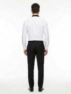 Givenchy Black And White Silk Tie