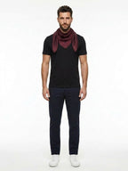 Givenchy Burgundy Silk Pocket Square