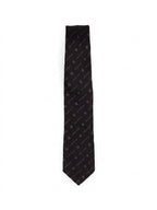 Givenchy Black And White Silk Tie