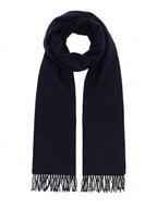 Givenchy Blue Wool Scarf