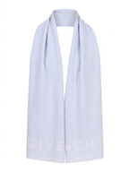 Givenchy Blue Wool Scarf