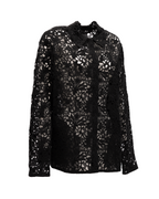 Valentino Garavani Black Floral Lace Shirt
