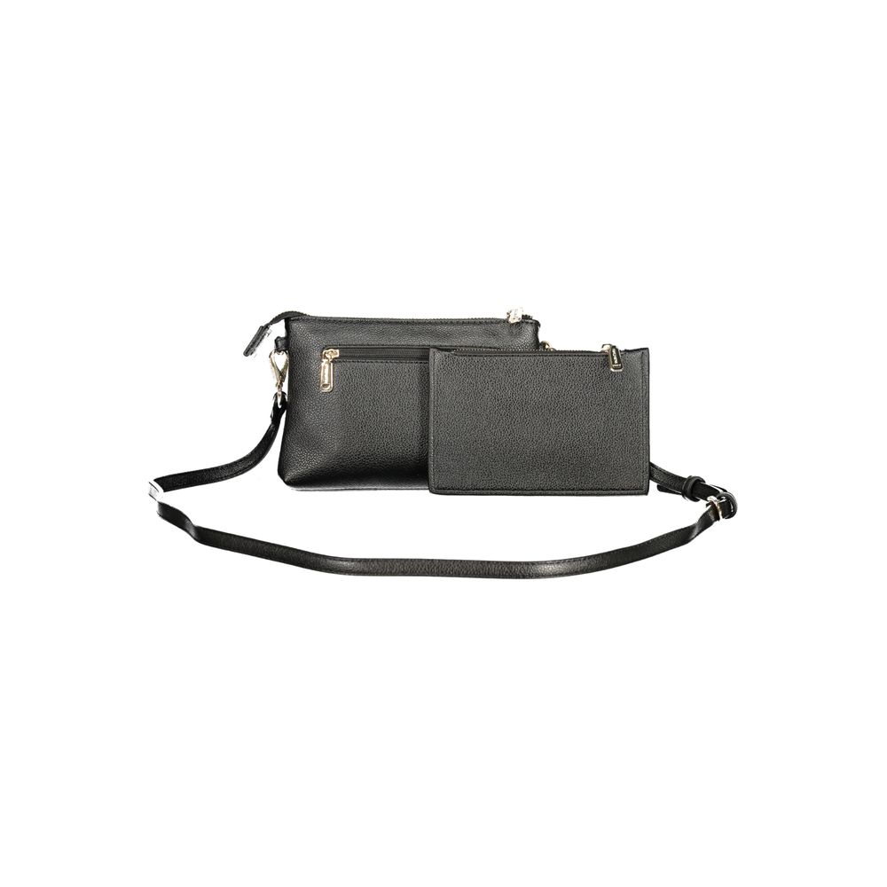 Mario Valentino Black Polyurethane Womens Wallet