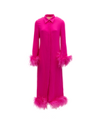 Valentino Garavani Pink Feather Hem Dress