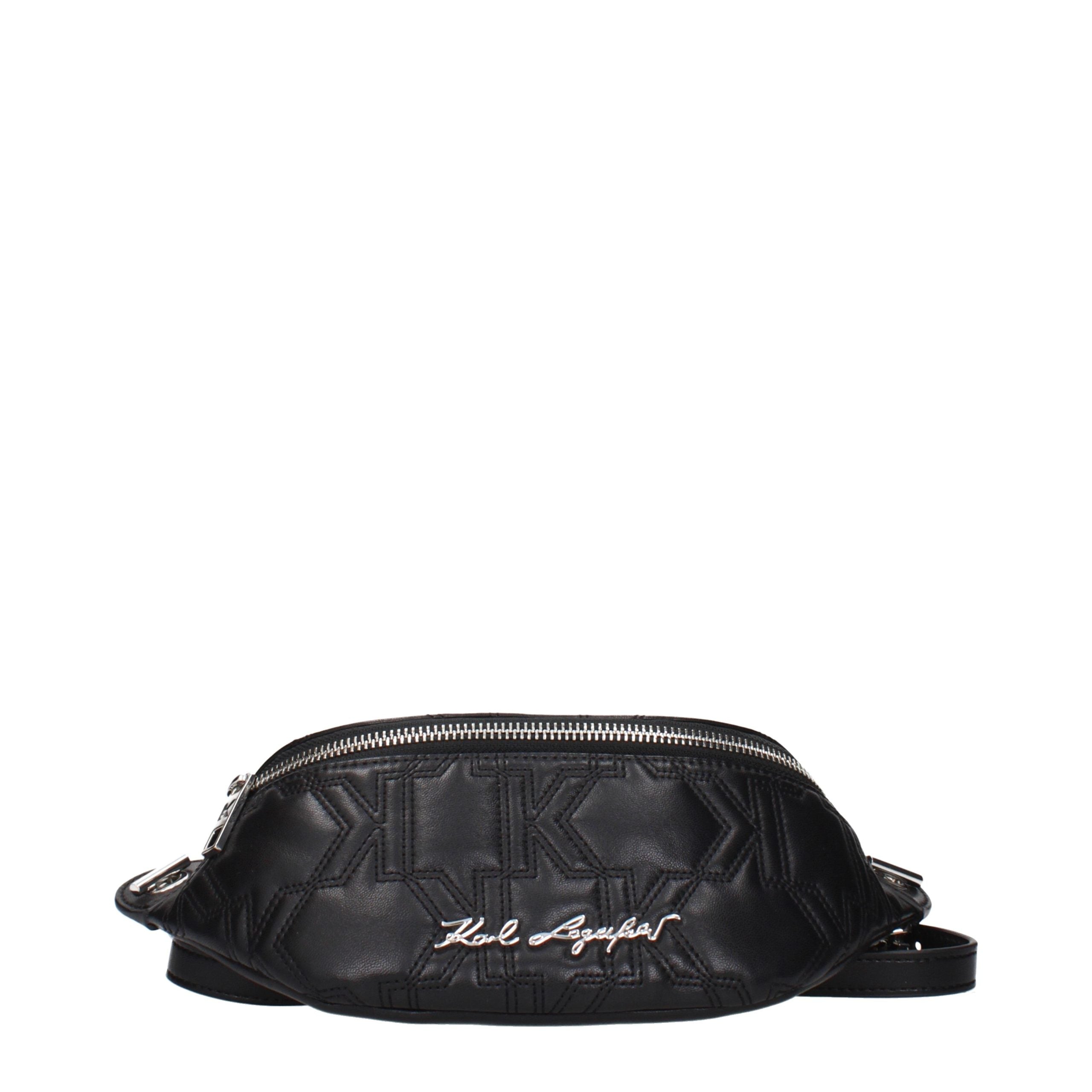 Karl Lagerfeld Black Leather Backpack