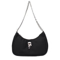 Karl Lagerfeld Black Fabric Shoulder Bag