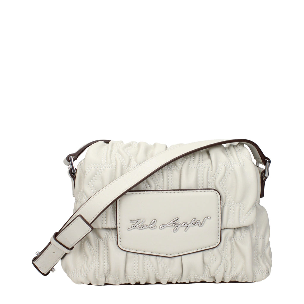 Karl Lagerfeld Gray Polyester Crossbody Bag