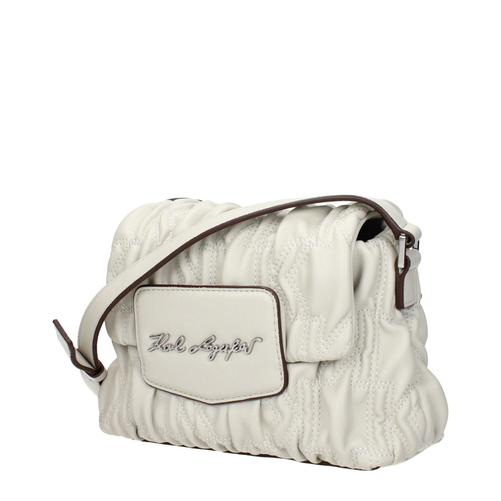 Karl Lagerfeld Gray Polyester Crossbody Bag
