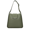 Karl Lagerfeld Green Leather Shoulder Bag