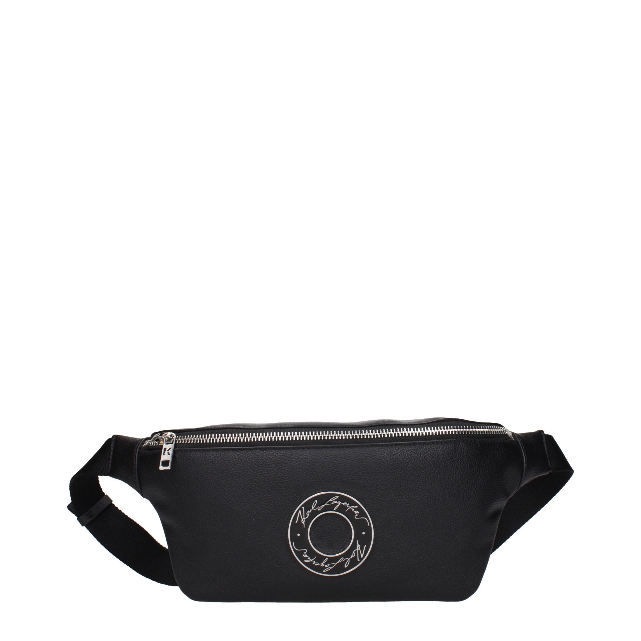 Karl Lagerfeld Black Leather Backpack