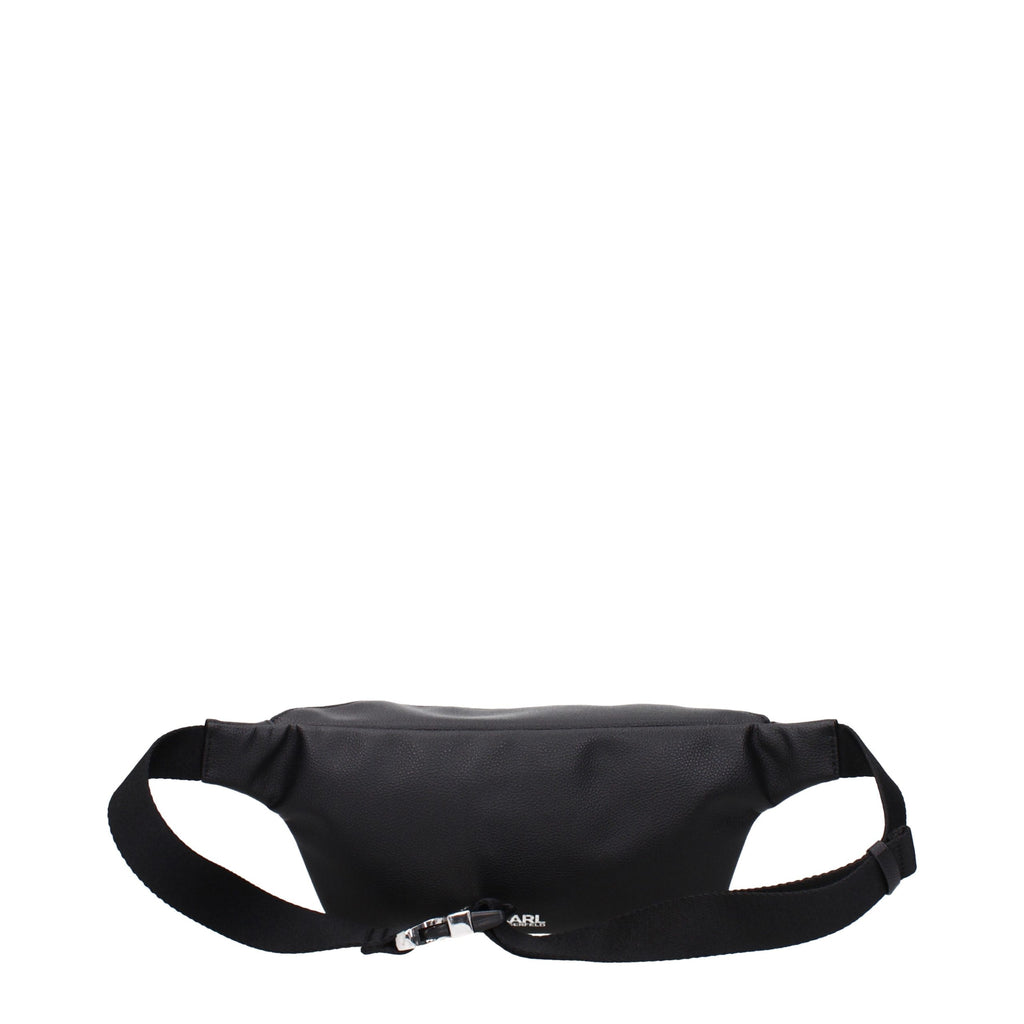Karl Lagerfeld Black Leather Backpack