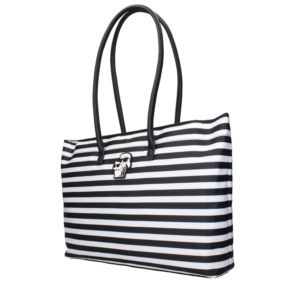 Karl Lagerfeld Black Fabric Shoulder Bag