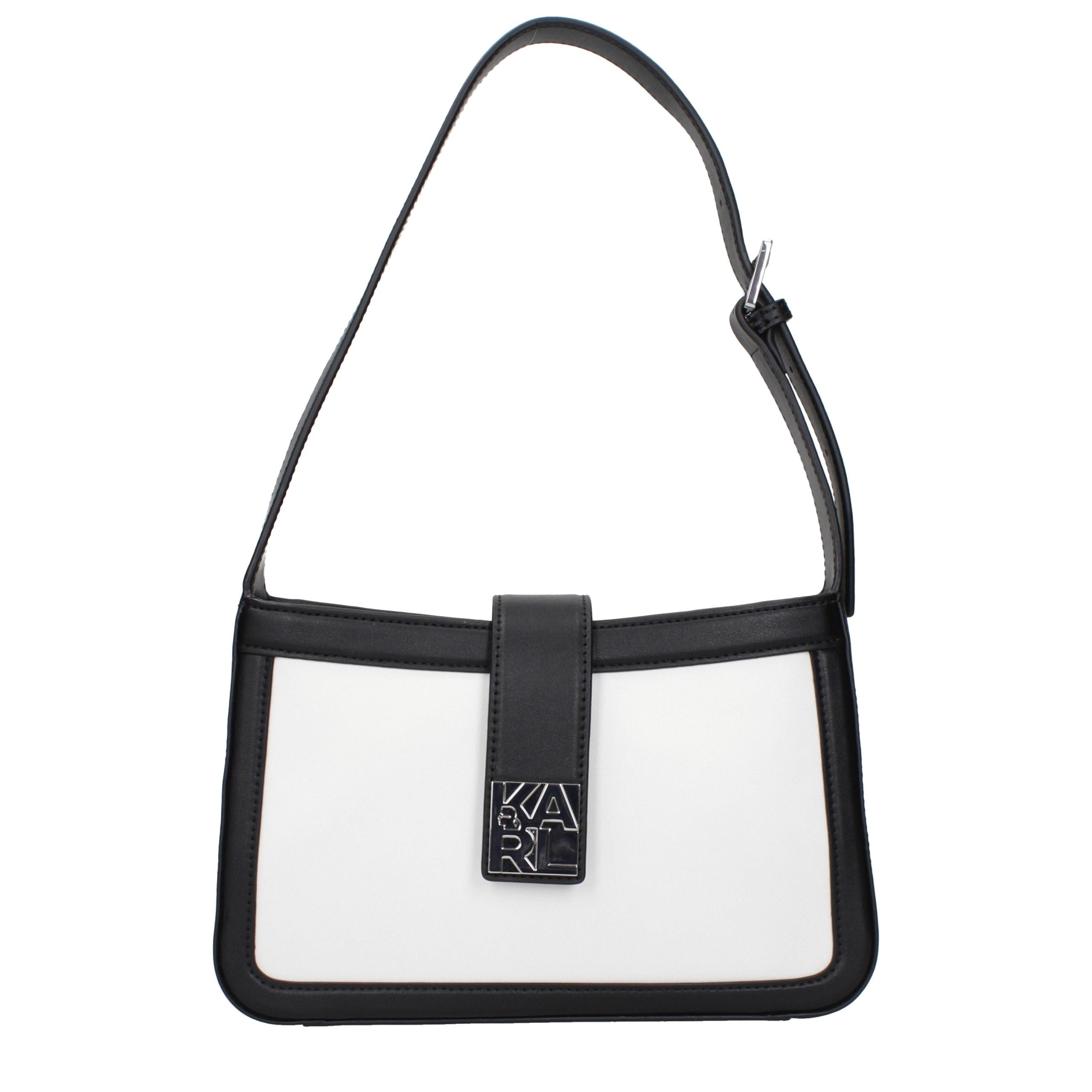 Karl Lagerfeld White Leather Shoulder Bag