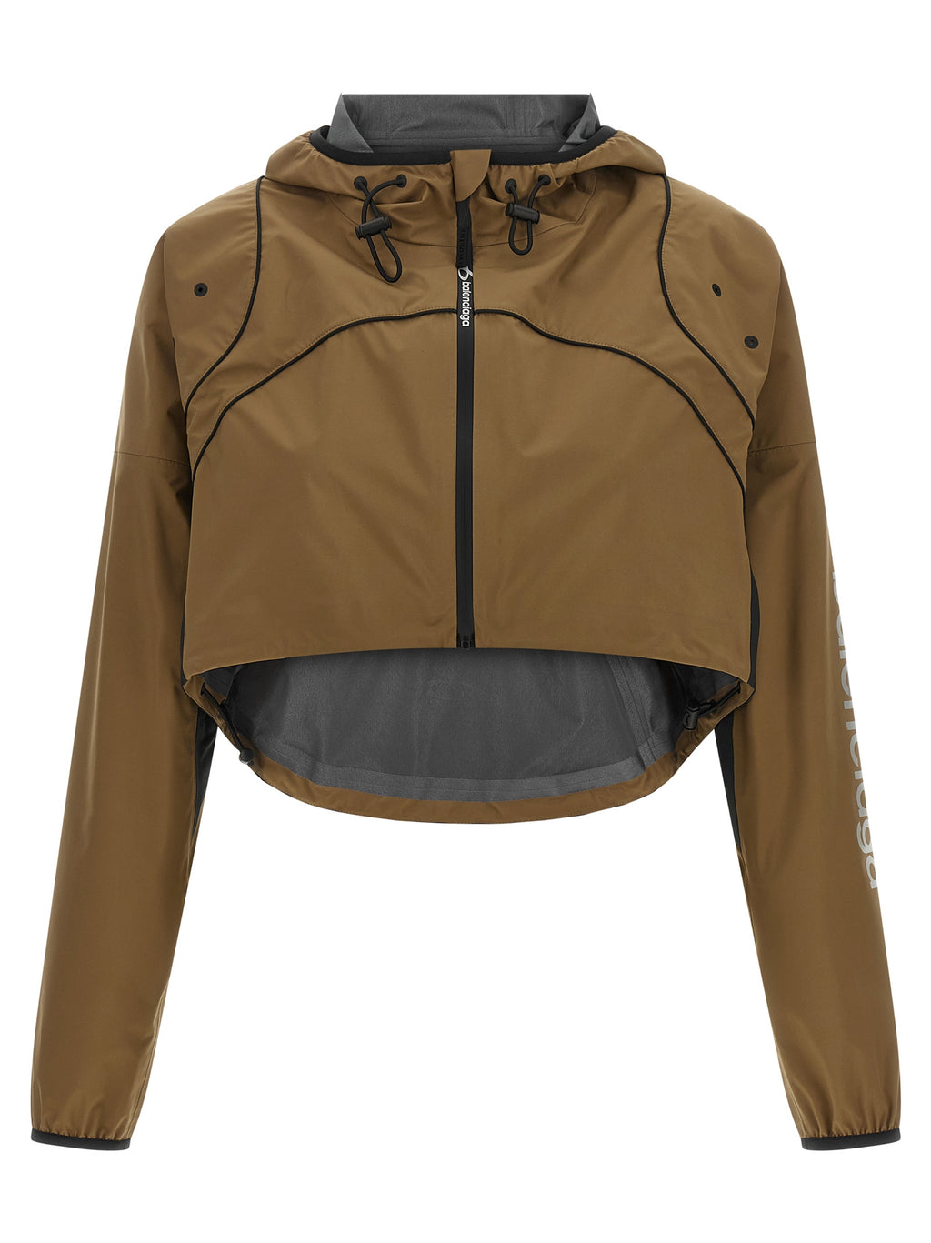 Balenciaga Brown Polyester Shell Jacket