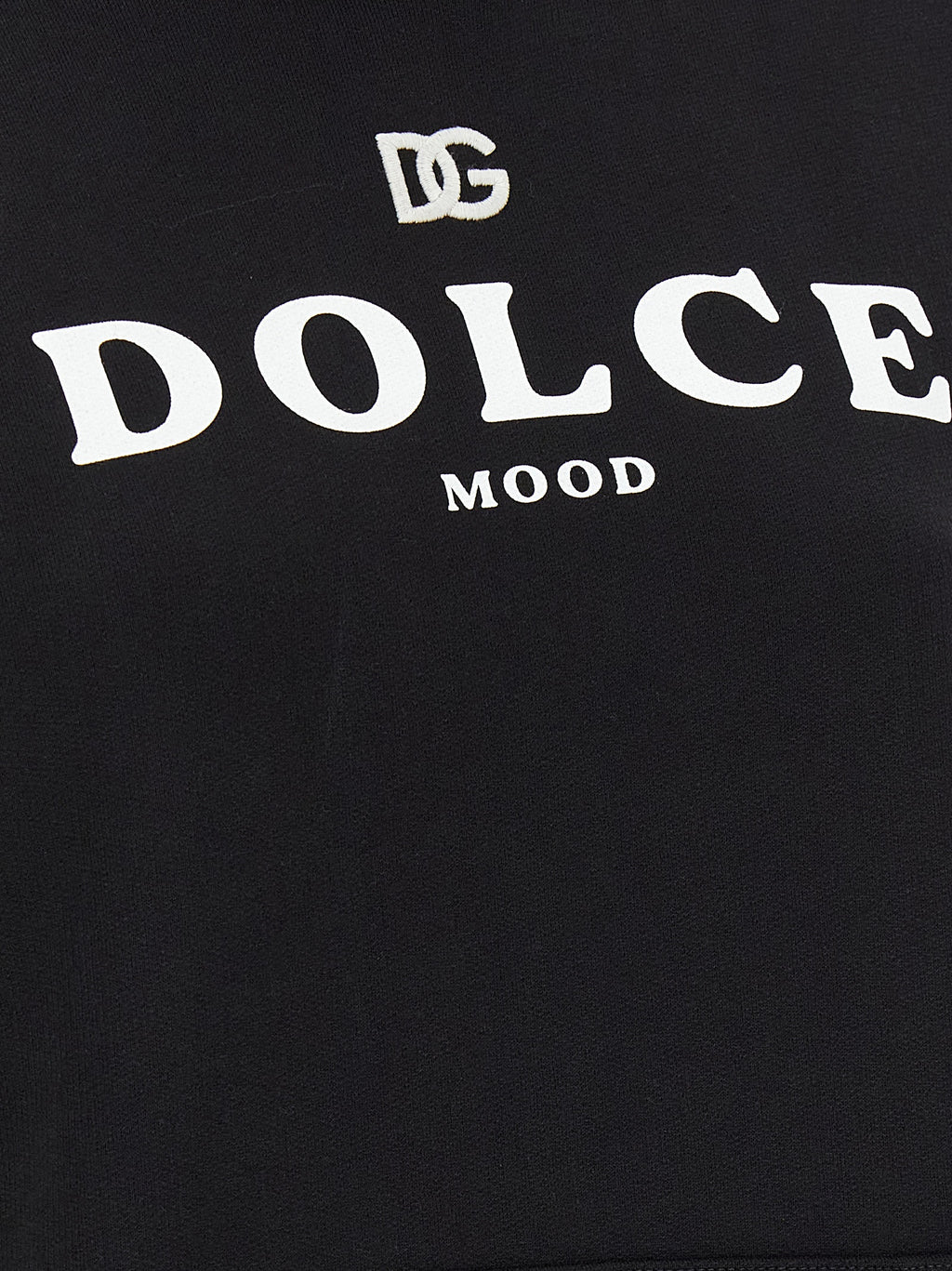 Dolce & Gabbana Black Cotton Hoodie