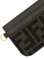 Fendi Brown Polyester Cardholder