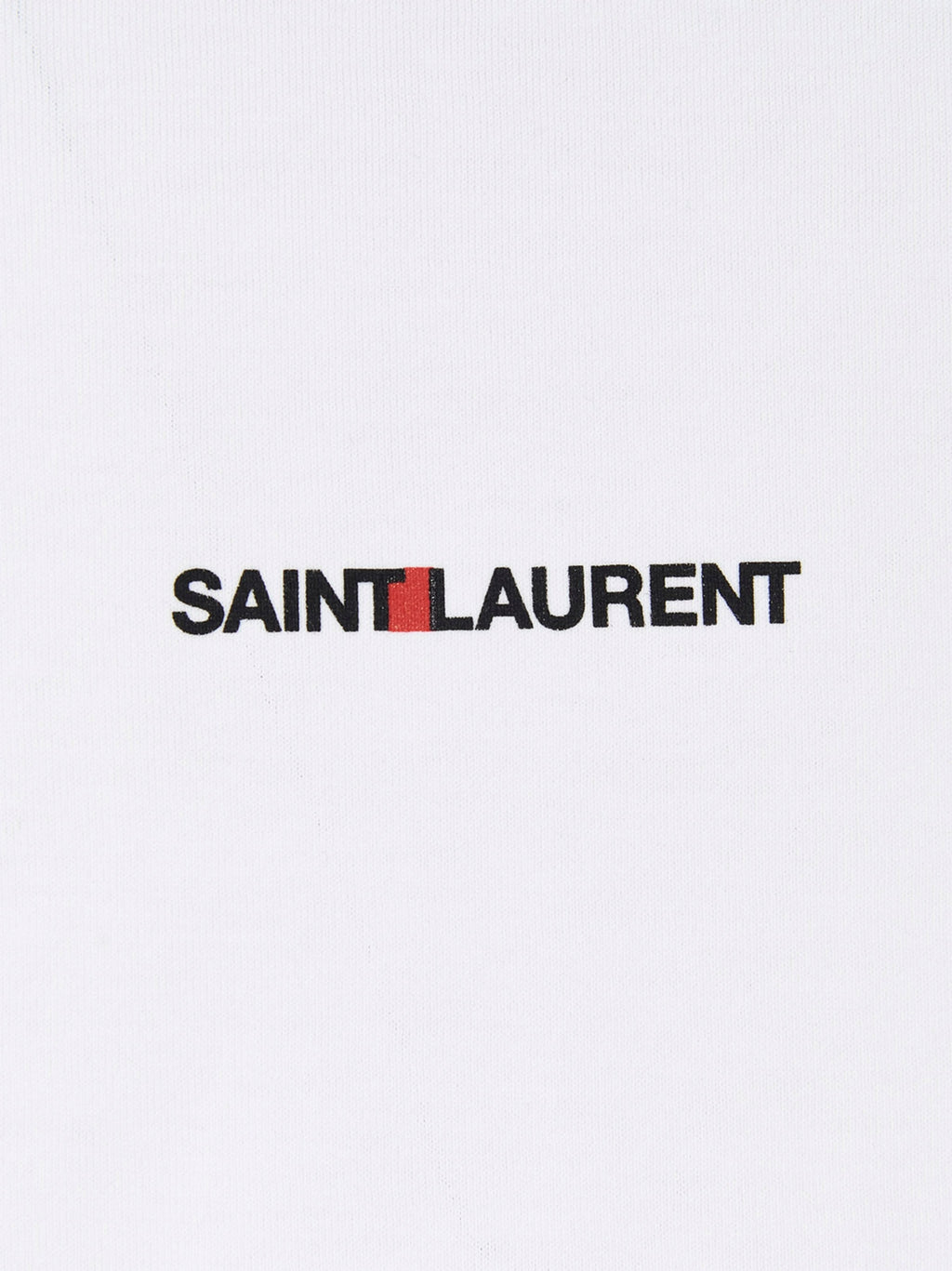 Saint Laurent White Cotton T-Shirt
