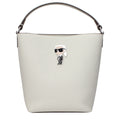 Karl Lagerfeld Gray Leather Handbag