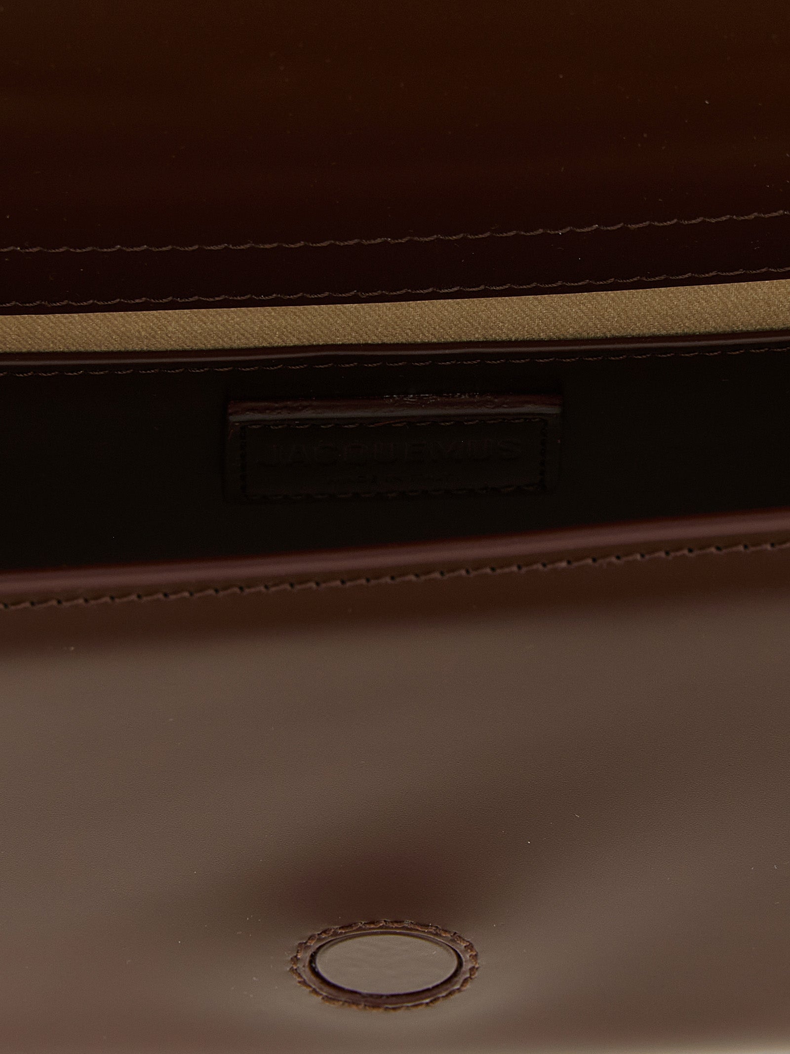 Jacquemus Brown Calfskin Handbag