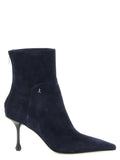 Jimmy Choo Blue Leather Ankle Boots