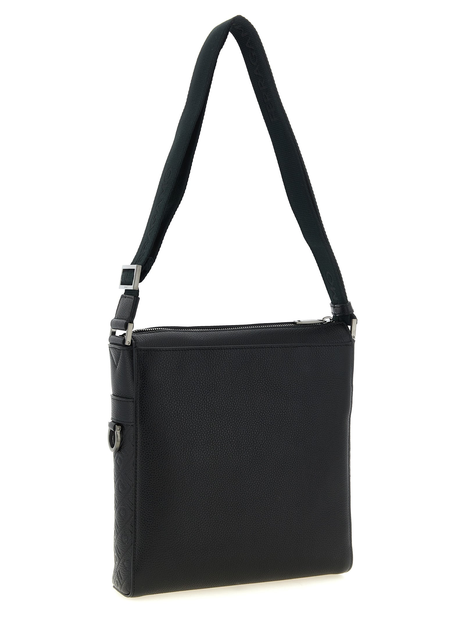 Ferragamo Black Calfskin Crossbody Bag