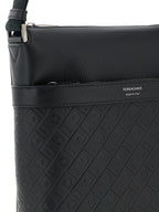 Ferragamo Black Calfskin Crossbody Bag