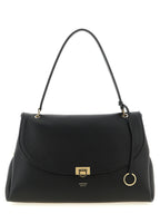 Ferragamo Black Calfskin Shoulder Bag