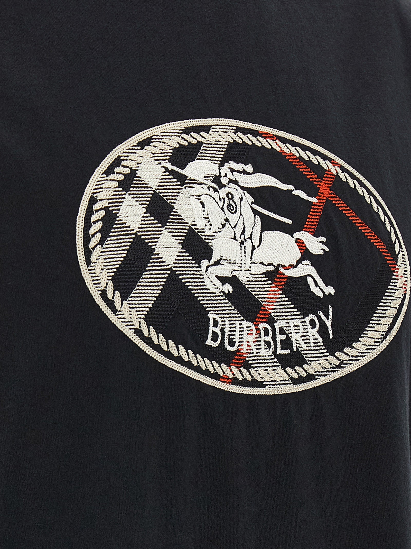 Burberry Black Cotton T-Shirt