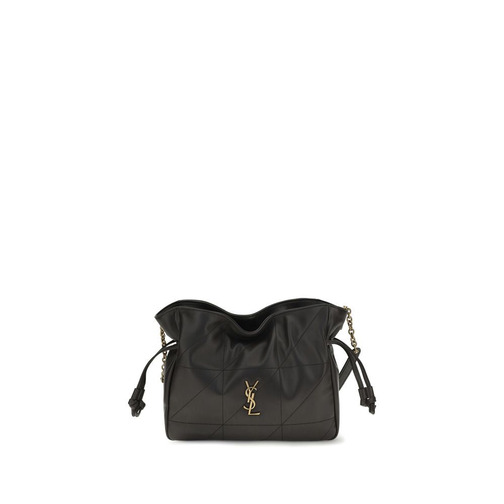 Saint Laurent Black Lamb Ovis Aries Clutch Bag