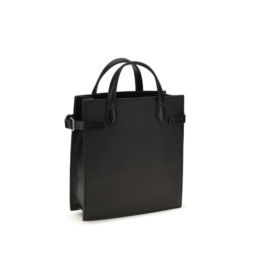 Valentino Garavani Black Calf Leather Bos Taurus Shoulder Bag