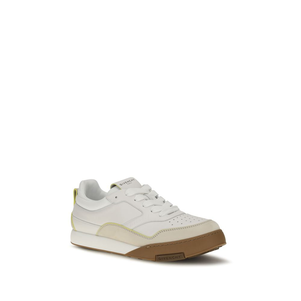 Givenchy White Calf Leather Bos Taurus Low Top Sneakers
