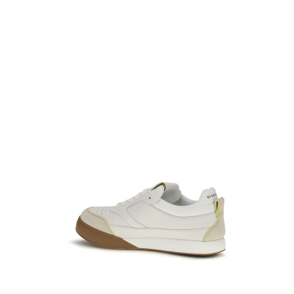 Givenchy White Calf Leather Bos Taurus Low Top Sneakers
