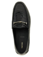 Tom Ford Black Calfskin Slip-On Loafers