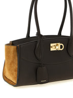 Ferragamo Brown Calfskin Shoulder Bag