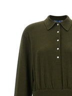 Polo Ralph Lauren Bicolor Wool Long Dress