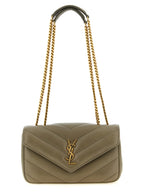 Saint Laurent Bicolor Lamb Leather Shoulder Bag
