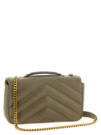 Saint Laurent Bicolor Lamb Leather Shoulder Bag