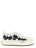 White Cotton Low Top Sneakers