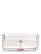 Christian Louboutin Silver Pvc Clutch Bag